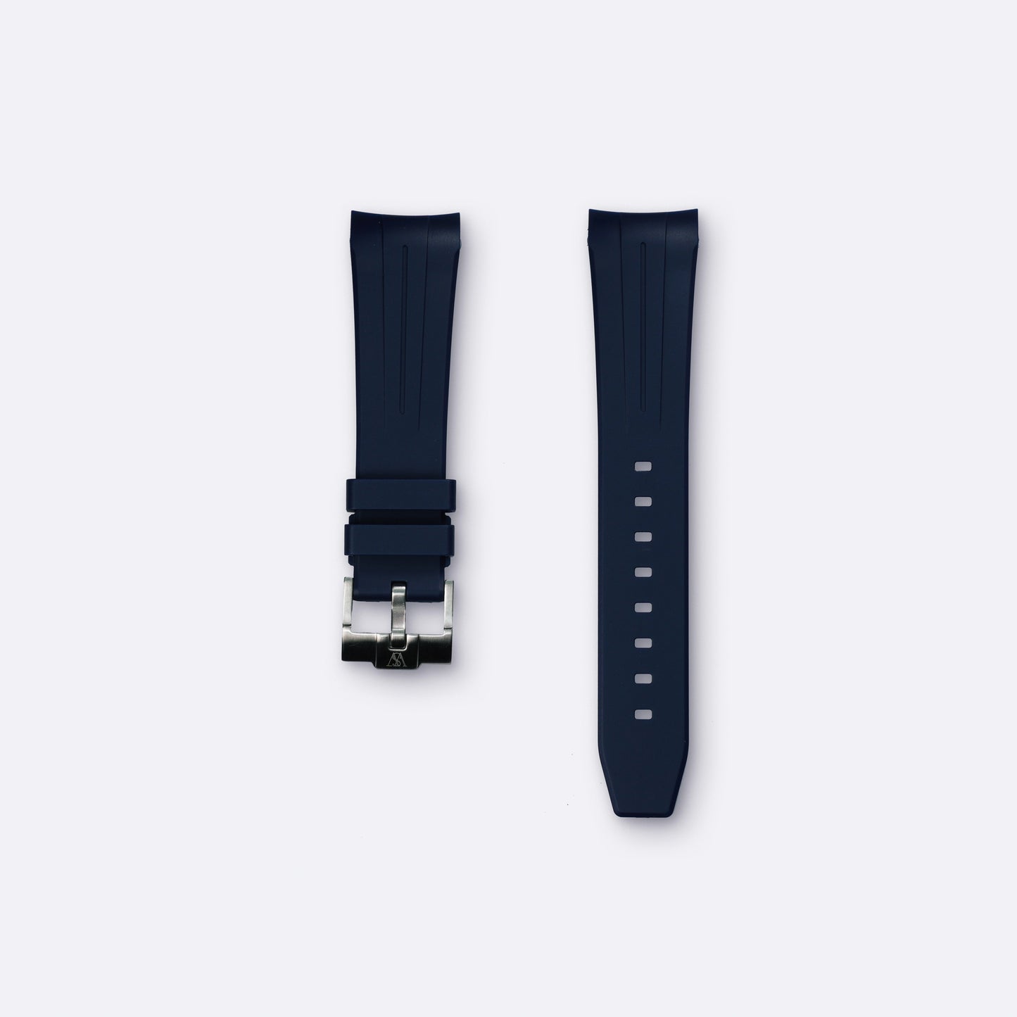 Curved Rubber for Blancpain x Swatch - Navy Blue