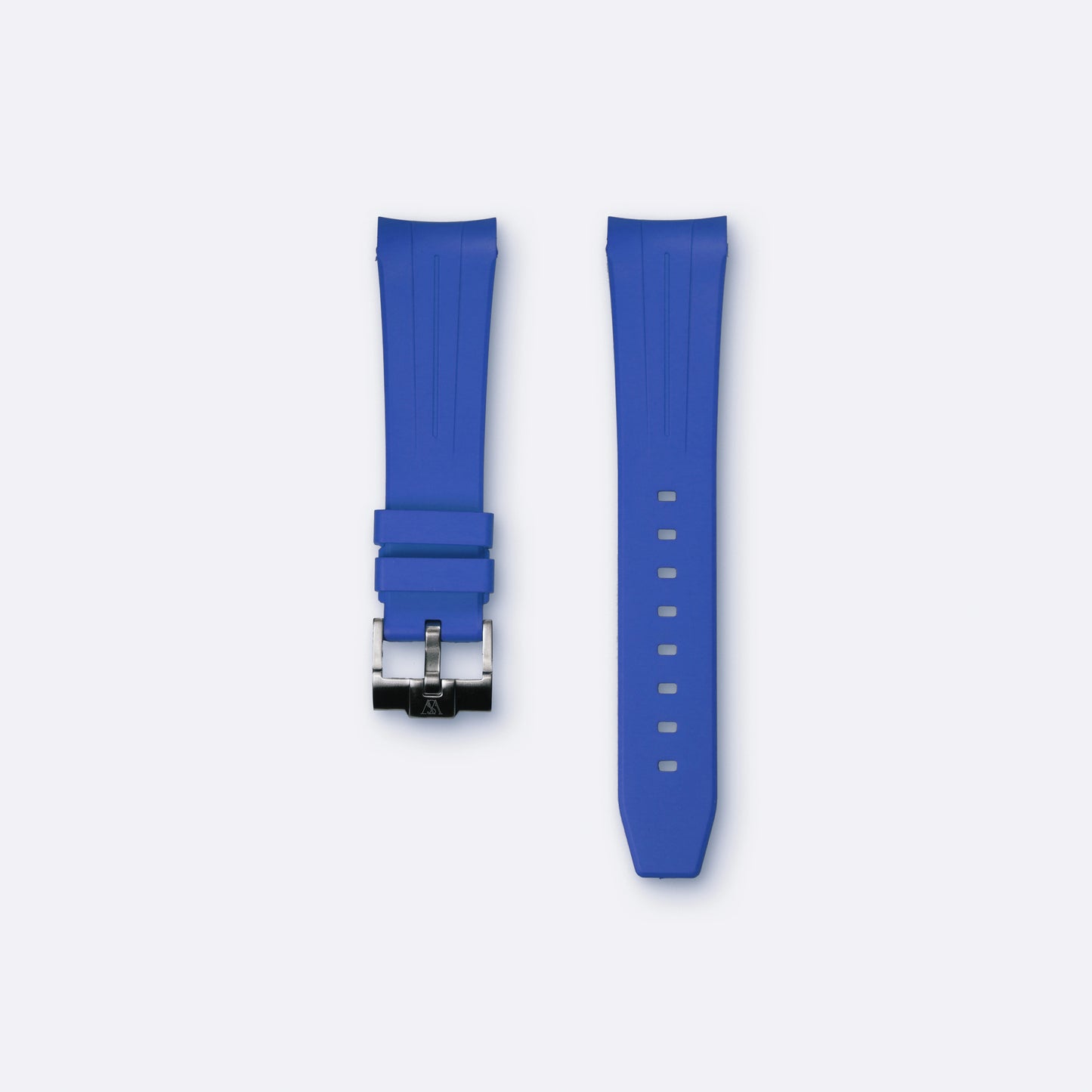 Curved Rubber for Blancpain x Swatch - Bright Blue
