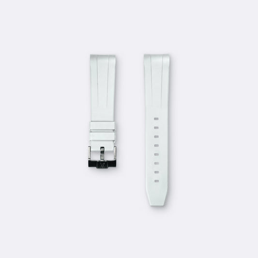Curved Rubber for Blancpain x Swatch - White