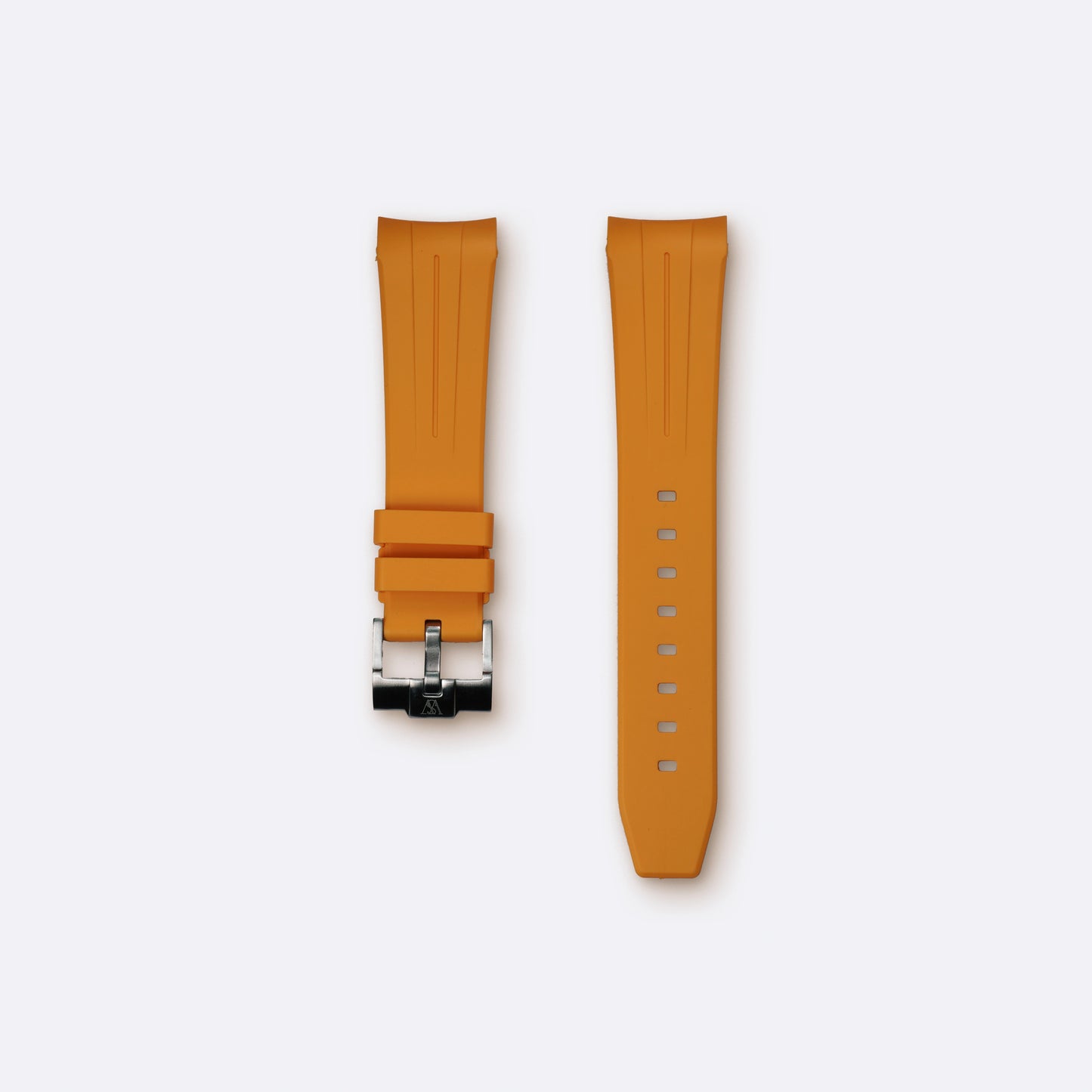 Curved Rubber for Blancpain x Swatch - Light Orange