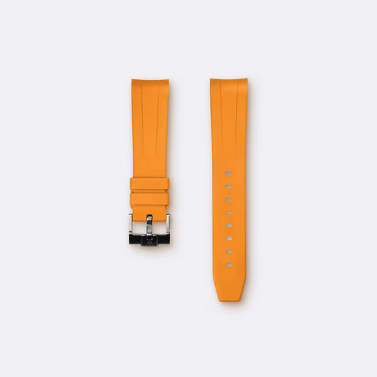 Curved Rubber for Blancpain x Swatch - Light Orange